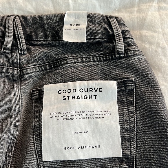 NWT Good American Good Curve Straight Jeans - Picture 6 of 8
